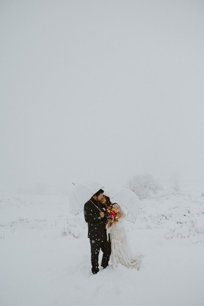 winter wedding in reno
