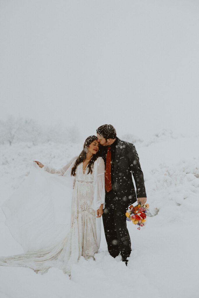 winter wedding in lake tahoe