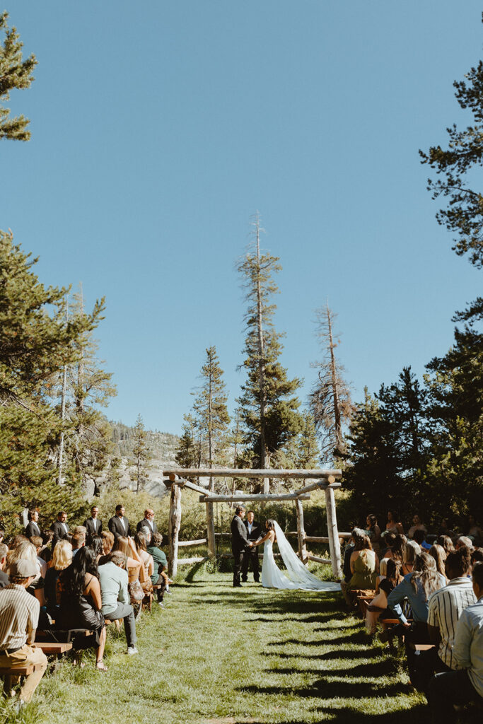 california woodsy wedding