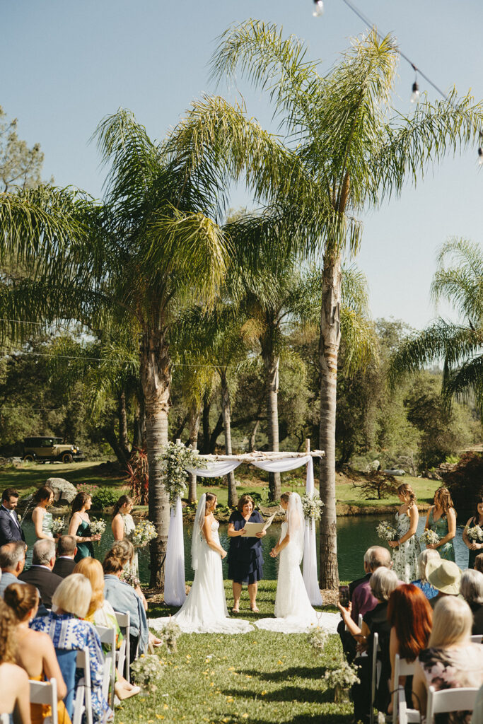 backyard wedding in auburn california