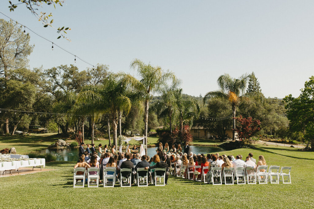 backyard wedding in auburn california