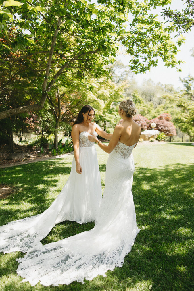 backyard wedding in auburn california