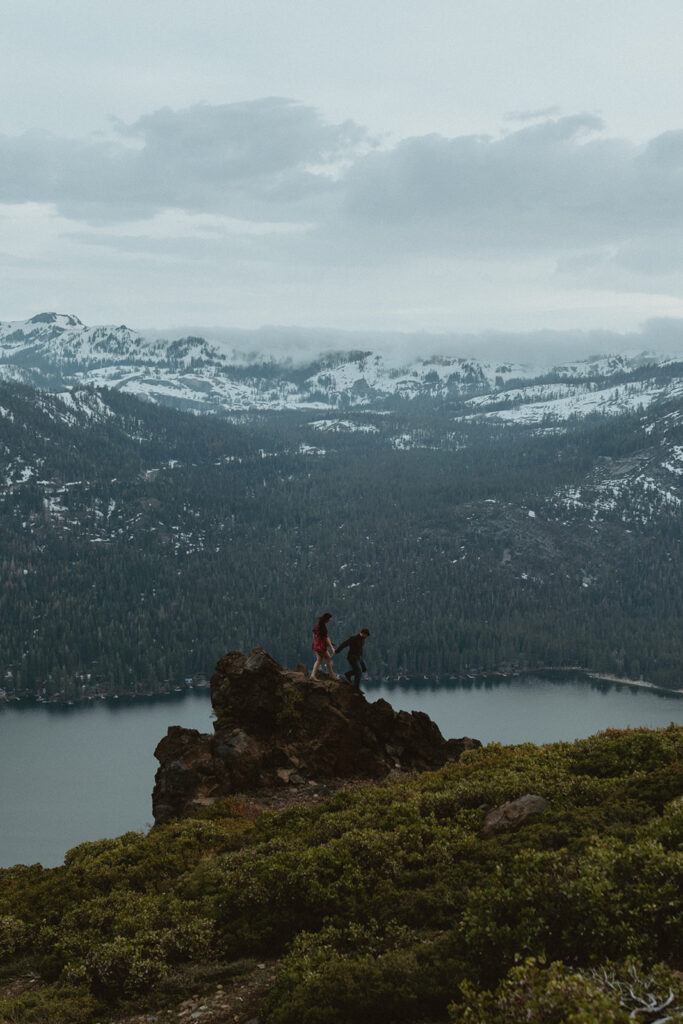 donner lookout engagement photos