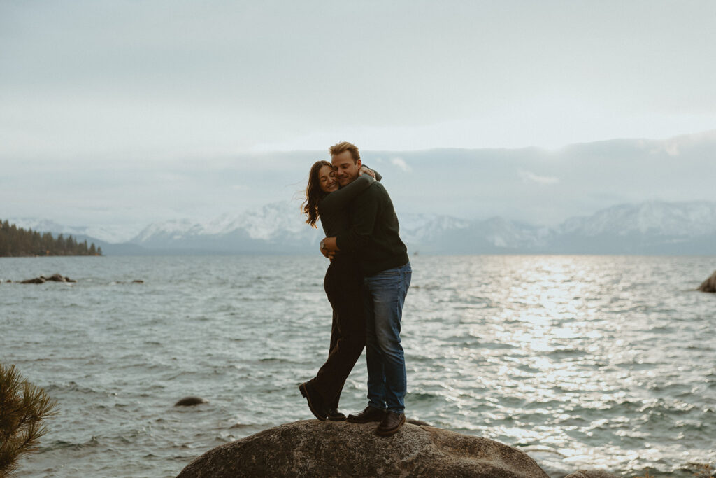 lake tahoe engagement photoshoot