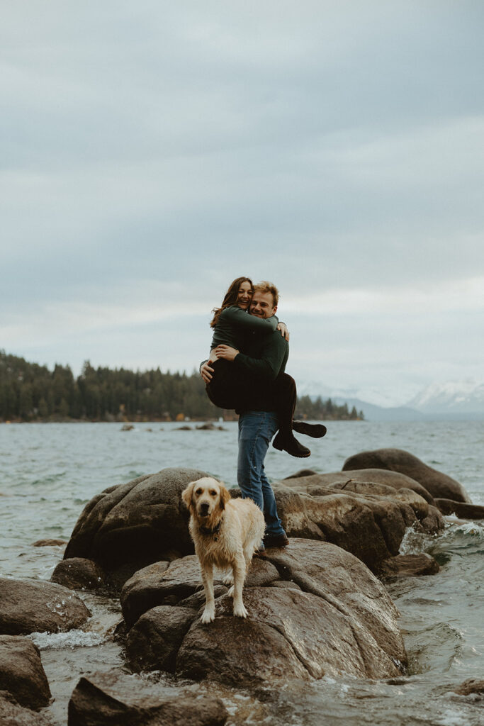 lake tahoe engagement photoshoot