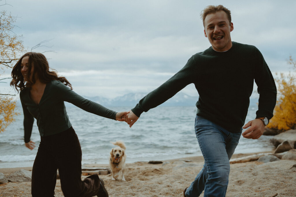 lake tahoe engagement photoshoot