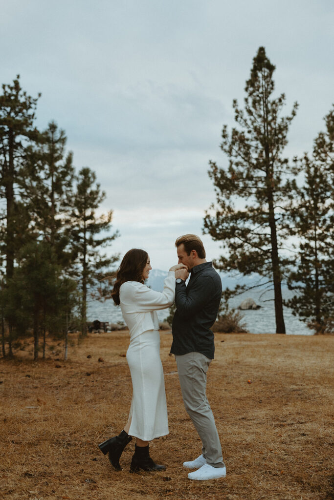 lake tahoe engagement photoshoot