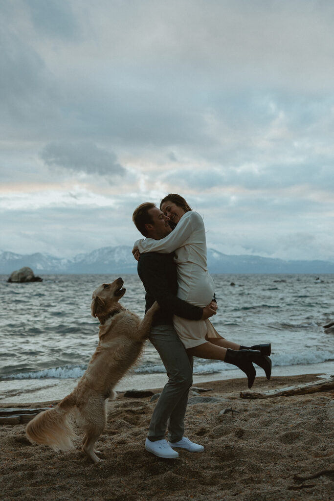 lake tahoe engagement photoshoot