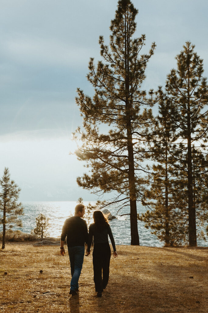 lake tahoe engagement photoshoot