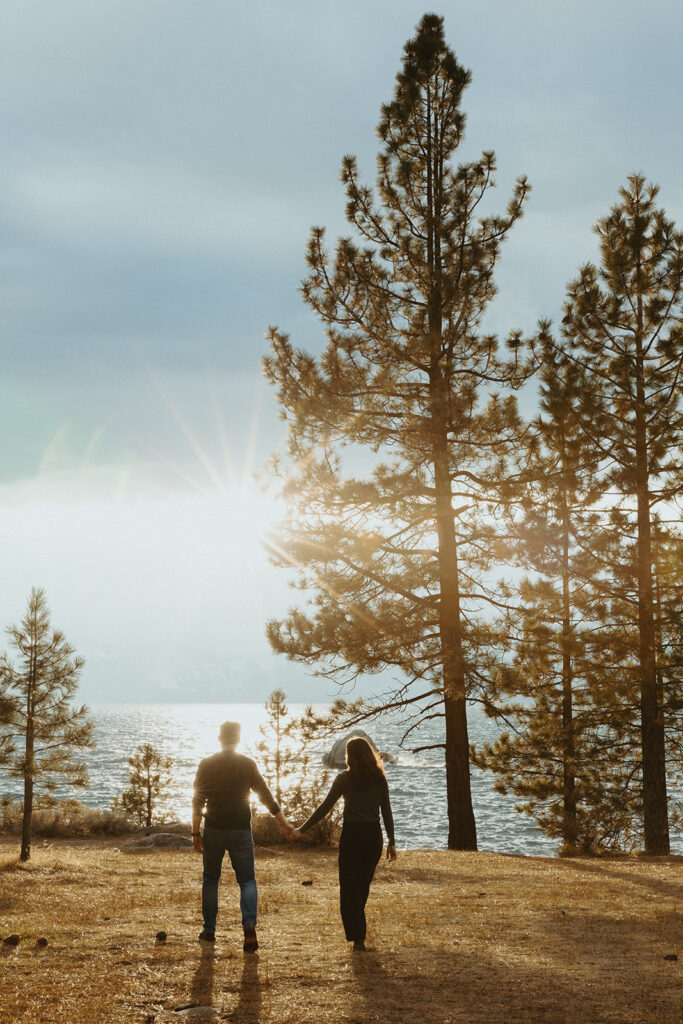 lake tahoe engagement photoshoot