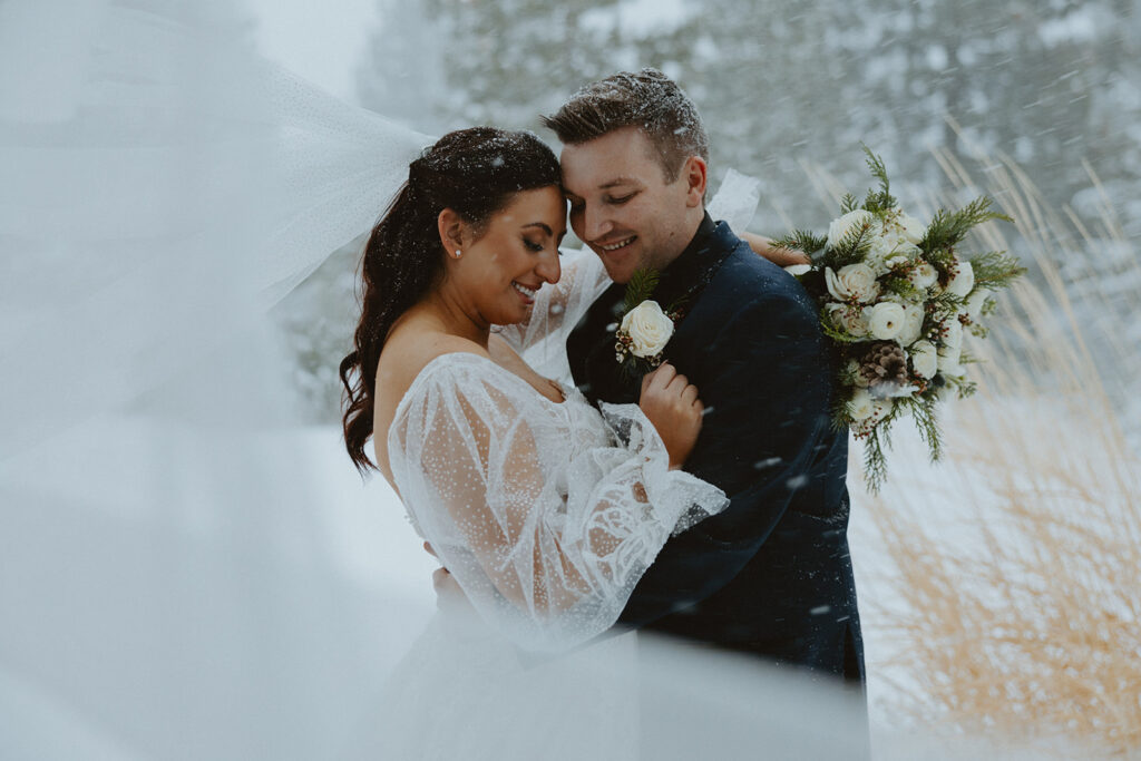 winter wedding at Tannenbaum
