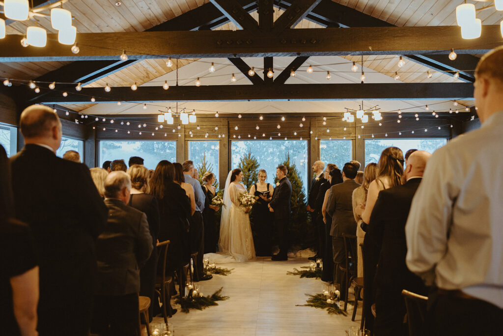winter wedding at Tannenbaum