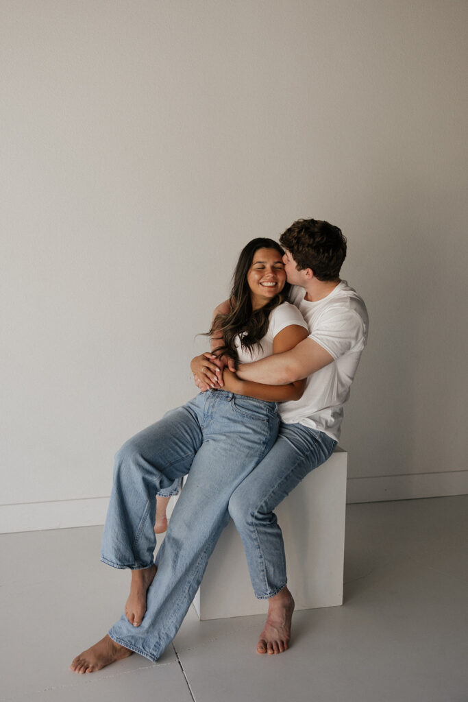 studio couples photoshoot
