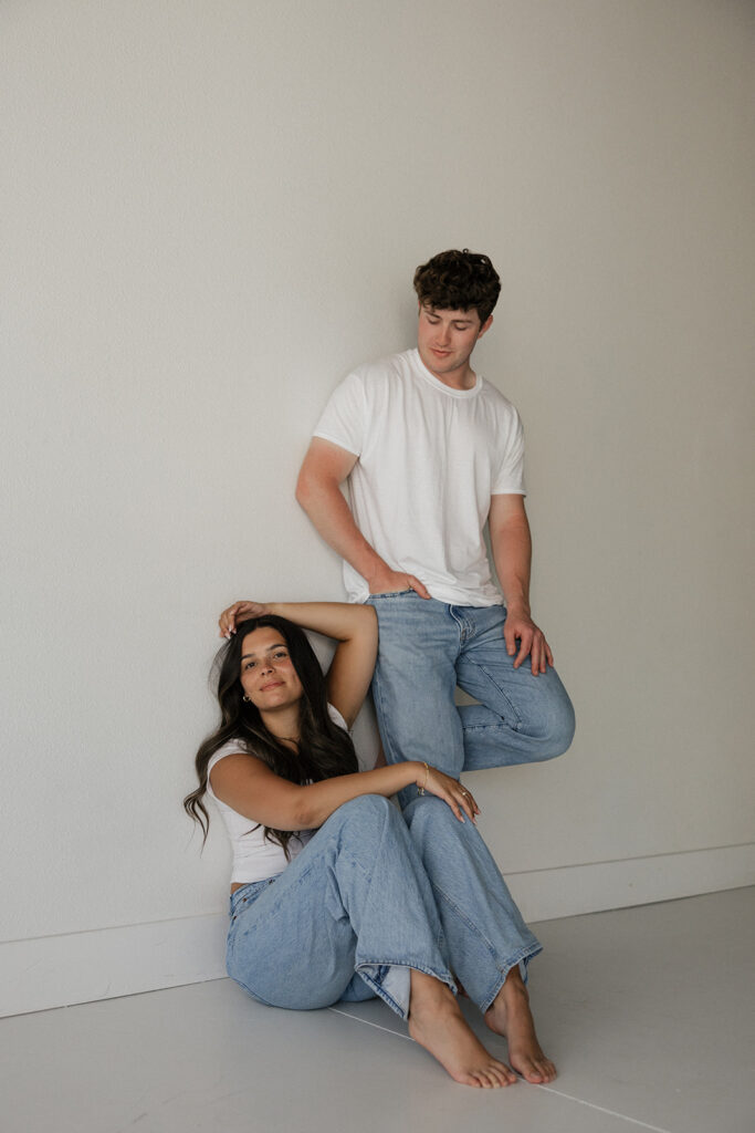 studio couples photoshoot