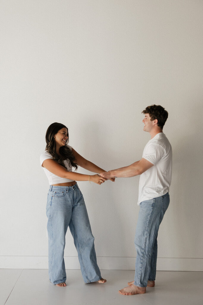 studio couples photoshoot