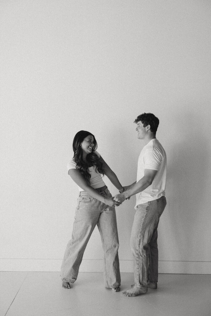 studio couples photoshoot