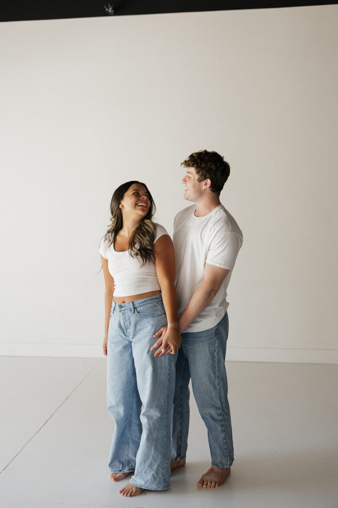 studio couples photoshoot