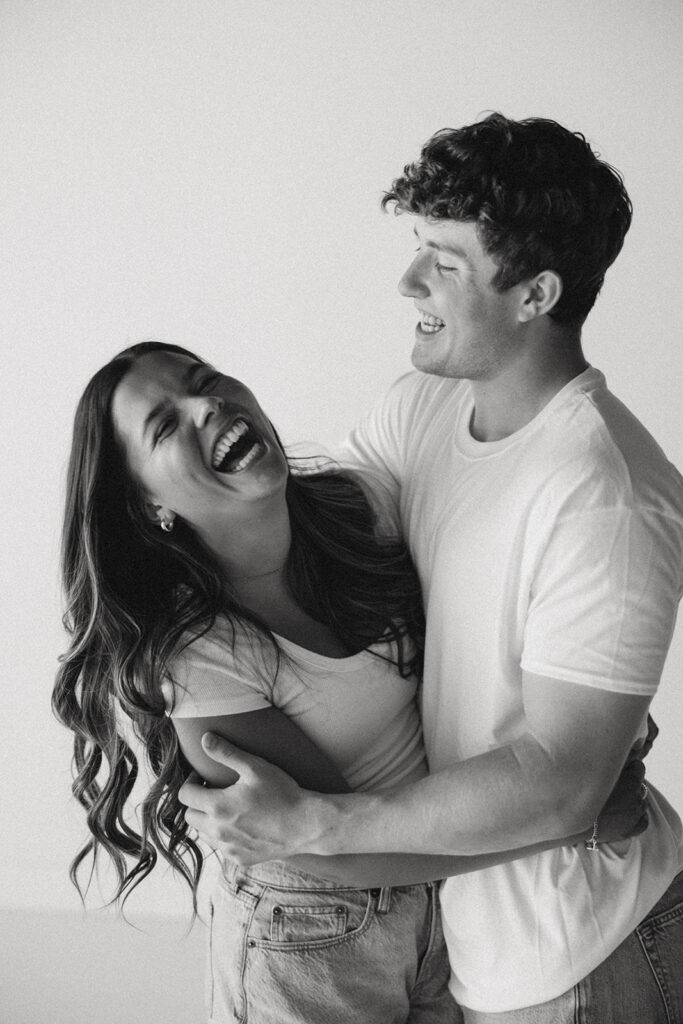 studio couples photoshoot