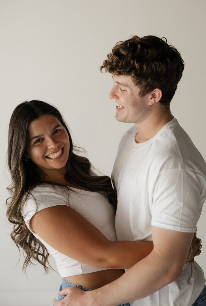 studio couples photoshoot