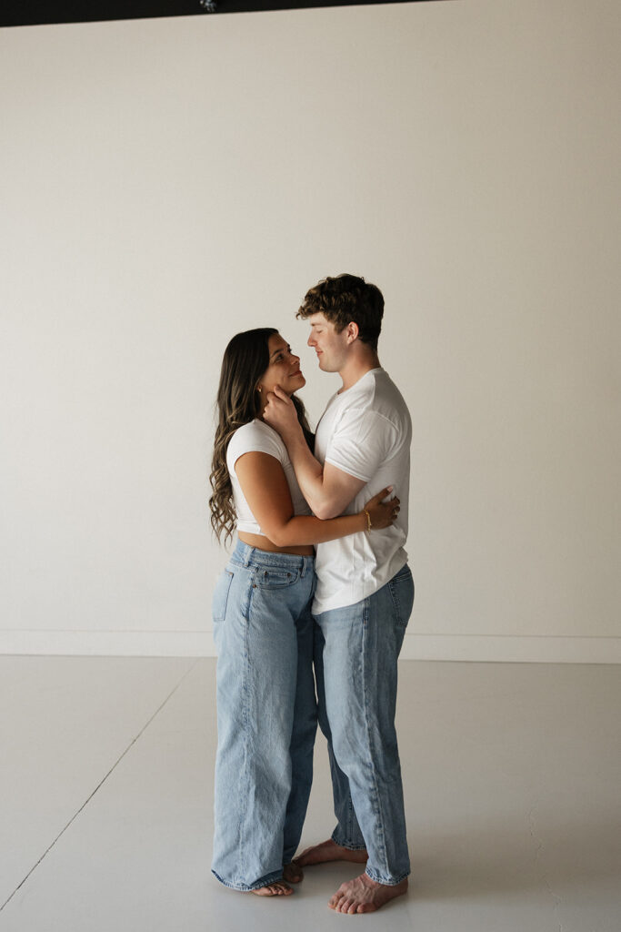 studio couples photoshoot