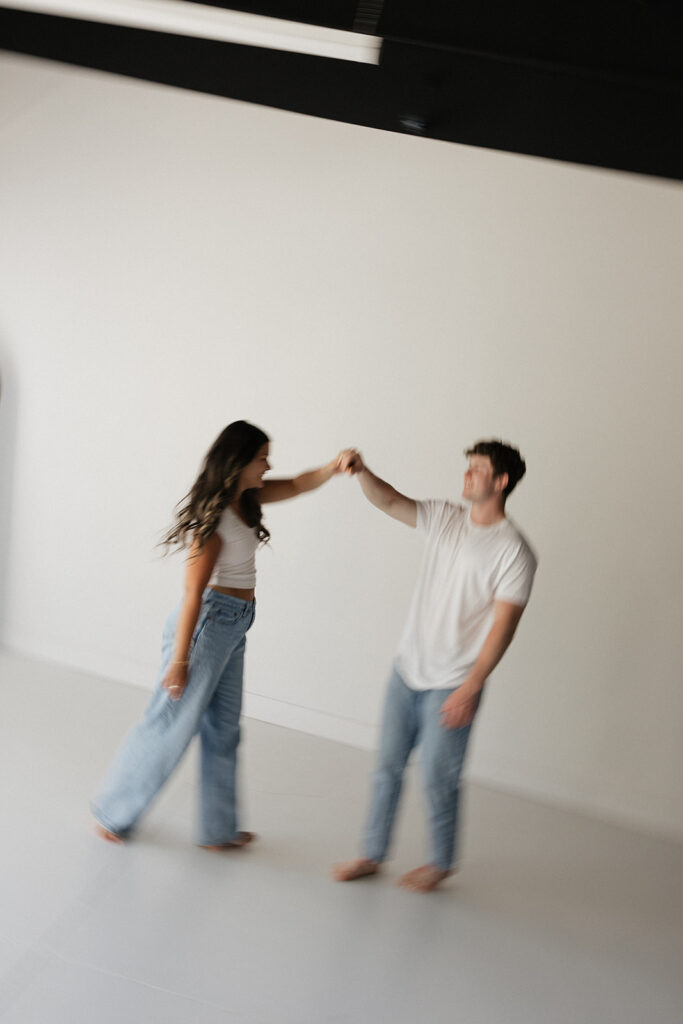 studio couples photoshoot