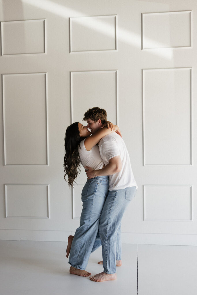 studio couples photoshoot