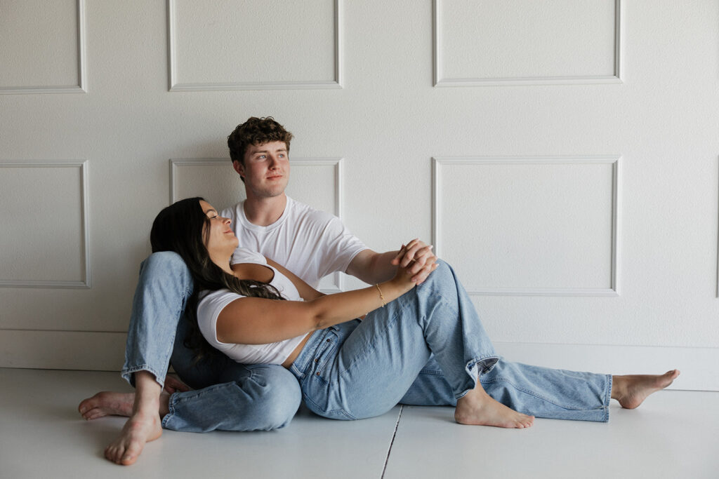 studio couples photoshoot