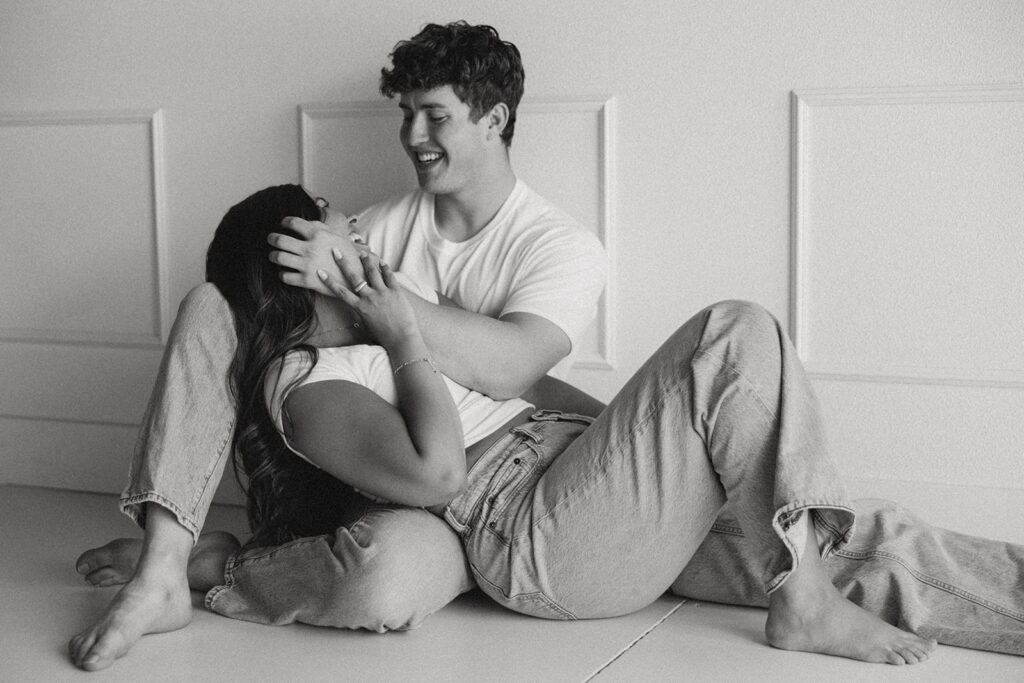 studio couples photoshoot