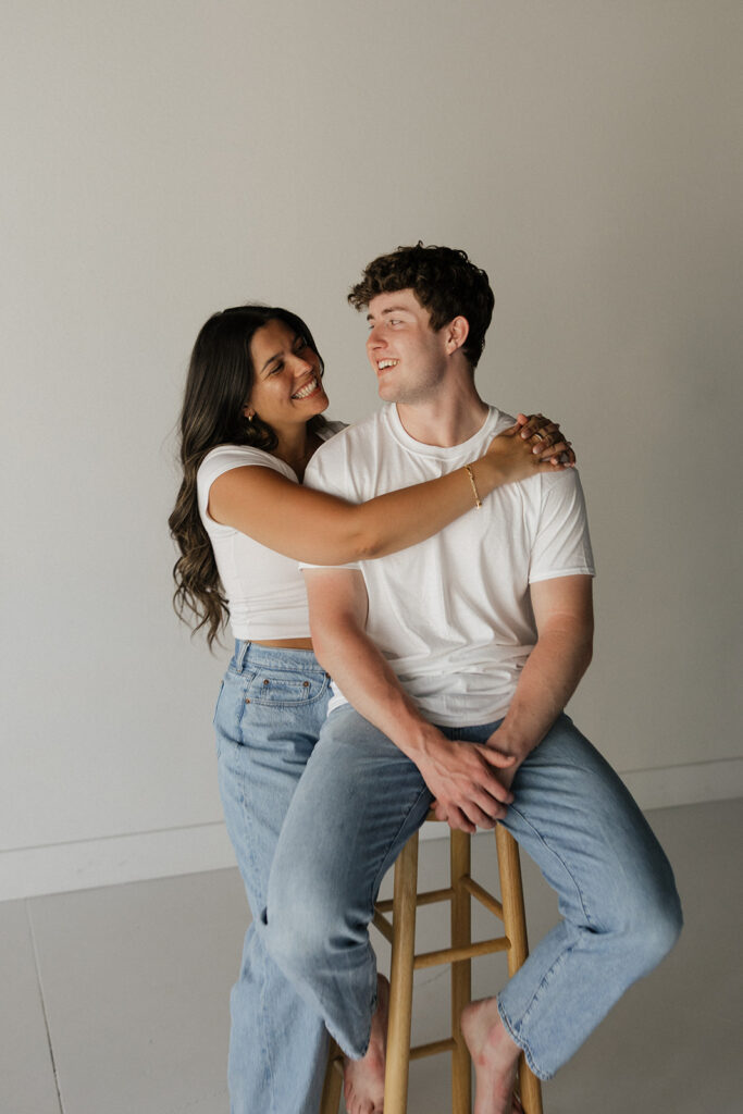 studio couples photoshoot