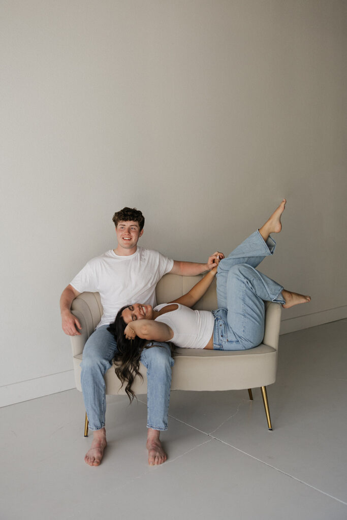 studio couples photoshoot