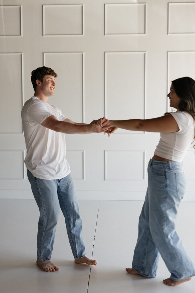 studio couples photoshoot