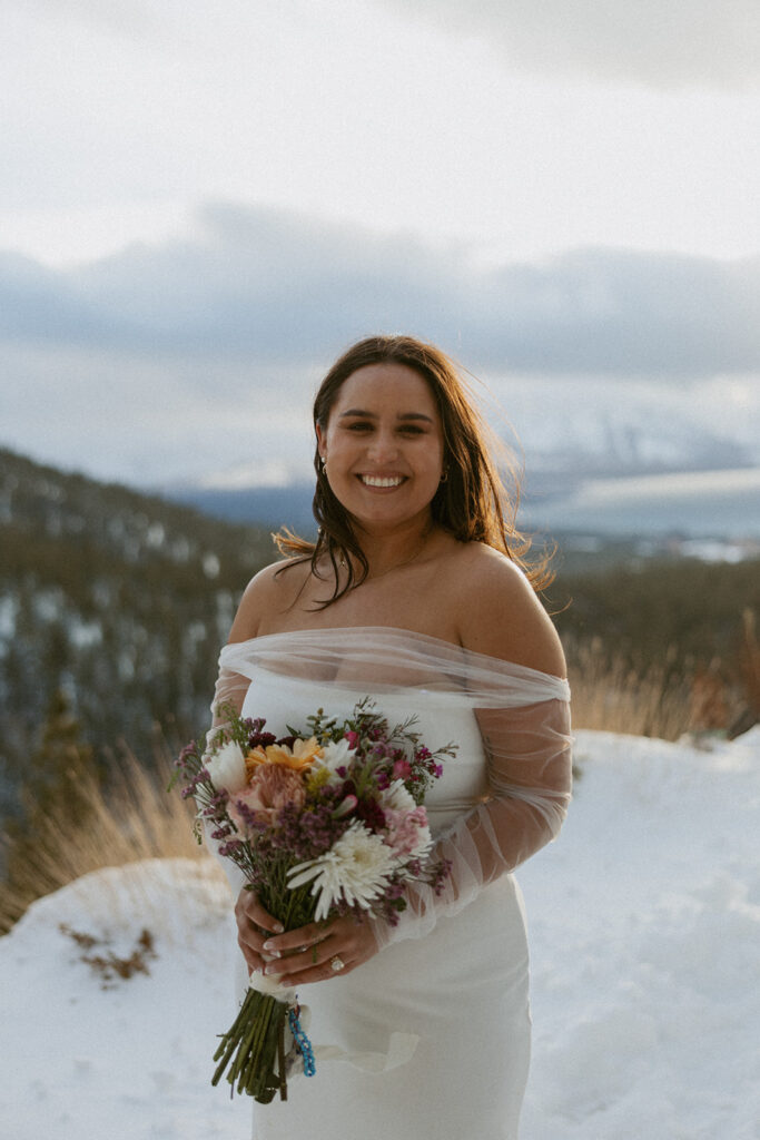 winter Lake Tahoe wedding