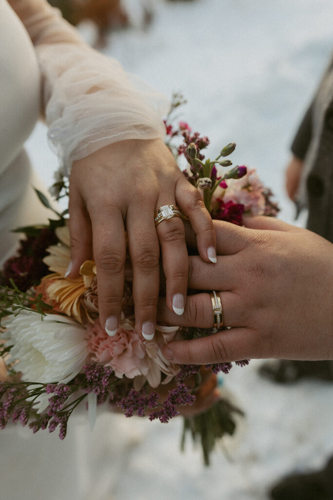 winter Lake Tahoe wedding
